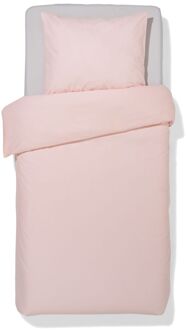Hema Dekbedovertrek 140x200/220cm zacht katoen lichtroze (lichtroze)