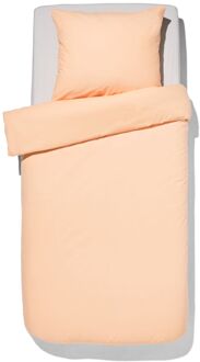Hema Dekbedovertrek 140x200/220cm zacht katoen perzik (perzik)