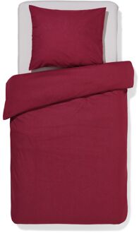 Hema Dekbedovertrek 140x200/220cm zacht katoen rood (rood)