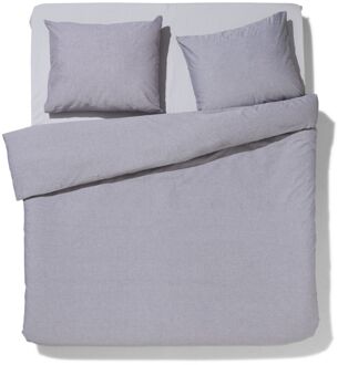 Hema Dekbedovertrek 200x200/220cm chambray lichtgrijs (lichtgrijs)