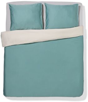 Hema Dekbedovertrek 200x200/220cm satijn groen (groen)