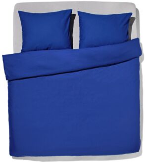 Hema Dekbedovertrek 200x200/220cm zacht katoen kobaltblauw (kobaltblauw)