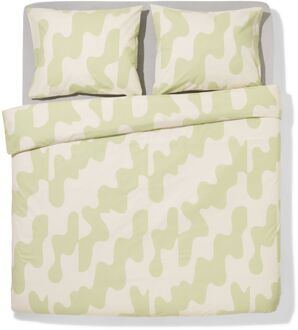 Hema Dekbedovertrek 200x200/220cm zacht katoen organisch (groen)