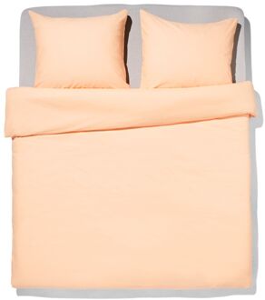 Hema Dekbedovertrek 200x200/220cm zacht katoen perzik (perzik)