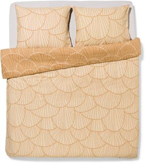 Hema Dekbedovertrek 200x200/220cm zacht katoen schelpen zand (beige)