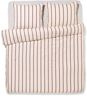 Hema Dekbedovertrek 200x200/220cm zacht katoen strepen (multi)