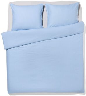 Hema Dekbedovertrek 240x200/220cm flanel strepen lichtblauw (lichtblauw)
