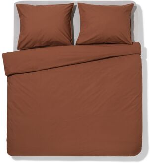 Hema Dekbedovertrek 240x200/220cm katoen percal bruin (bruin)