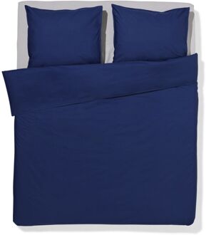 Hema Dekbedovertrek 240x200/220cm percal donkerblauw (donkerblauw)
