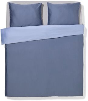 Hema Dekbedovertrek 240x200/220cm satijn blauw (lichtblauw)