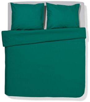 Hema Dekbedovertrek 240x200/220cm zacht katoen donkergroen (middengroen)