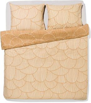 Hema Dekbedovertrek 240x200/220cm zacht katoen schelpen zand (beige)