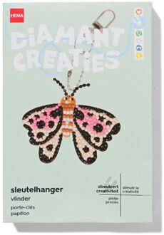 Hema Diamantcreaties sleutelhanger vlinder