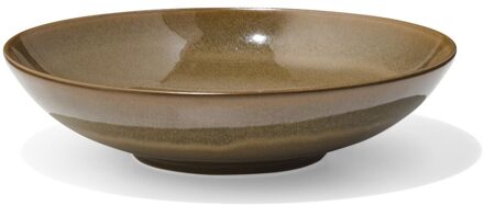 Hema Diep bord Ø21.5cm Monaco reactief glazuur donkerbruin (donkerbruin)