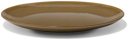 Hema Dinerbord Ø26.4cm Monaco reactief glazuur donkerbruin (donkerbruin)
