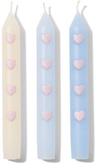 Hema Dinerkaarsen hartjes - 3 stuks