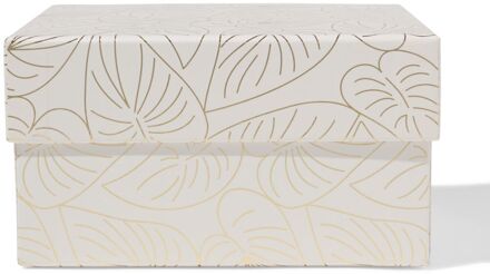 Hema Doos 16.5x16.5x9cm vierkant bladeren