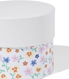 Hema Doos Ø11x9cm rond bloemen