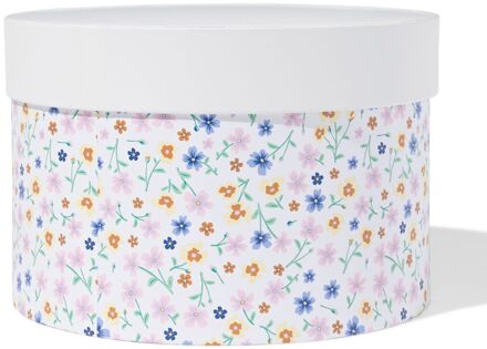 Hema Doos Ø22.2x15cm rond bloemen