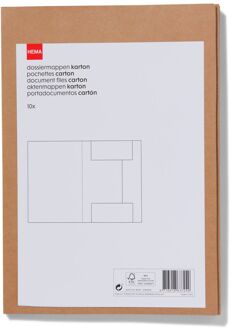 Hema Dossiermappen kraft A4 - 10 stuks