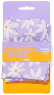 Hema Douchemuts bloemen lila