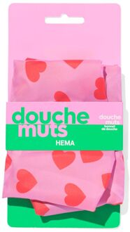 Hema Douchemuts hartjes roze