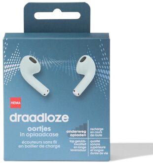Hema Draadloze oortjes in oplaadcase mint