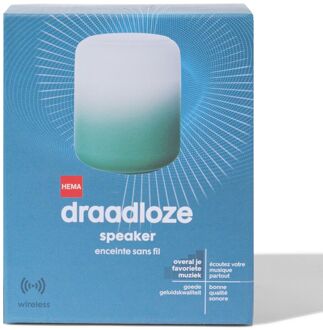 Hema Draadloze speaker wit/groen
