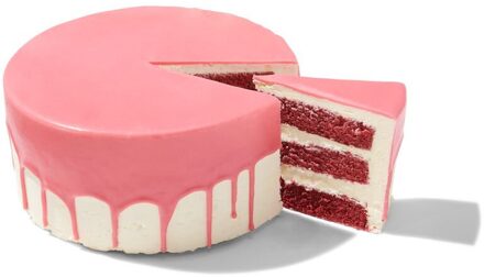 Hema Dripcake roze red velvet 16 p. (roze)