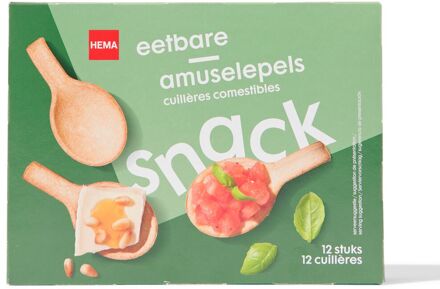 Hema Eetbare Amuselepels - 12 Stuks