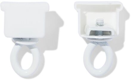 Hema Eindstop met kap wit - 2 stuks (wit)