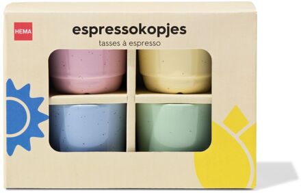 Hema Espressokopjes pastel - 4 stuks