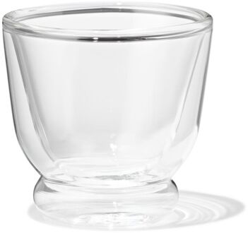 Hema Espressomok 100ml borosilicaatglas dubbelwandig stapelbaar (transparant)
