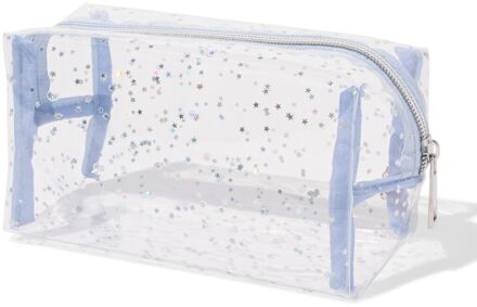 Hema Etui 18x8.5x10.5cm transparant (blauw)