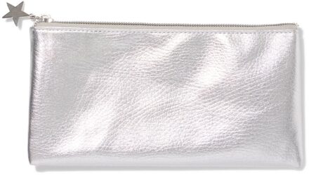 Hema Etui 19.5x1x10.5cm imitatieleer glans (zilver)