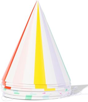 Hema Feesthoedjes streep 8 stuks