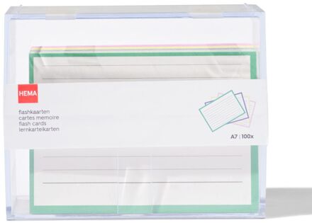 Hema Flashcards A7 in box - 100 stuks