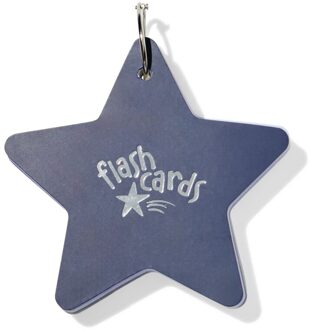 Hema Flashcards met ring stervormig (blauw)