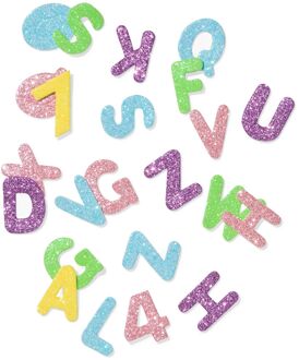 Hema Foam stickers alfabet glitter