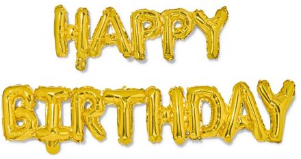 Hema Folie Ballon Happy Birthday (goud)
