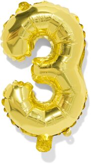 Hema Folieballon cijfer 3 30cm goud (goud)