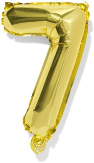 Hema Folieballon cijfer 7 30cm goud (goud)