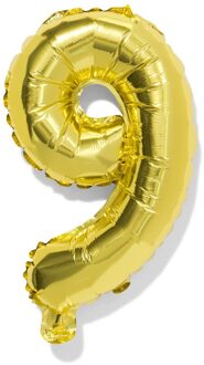 Hema Folieballon cijfer 9 30cm goud (goud)