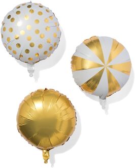 Hema Folieballon goud 3 stuks