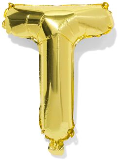 Hema Folieballon letter T 30cm goud (goud)