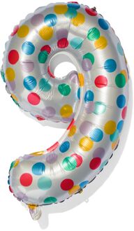 Hema Folieballon Met Confetti XL Cijfer 9
