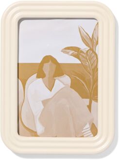 Hema Fotolijst 10x15cm crème hout reliëf (creme)