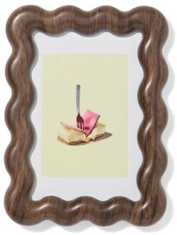 Hema Fotolijst 10x15cm hout golf (donkerbruin)