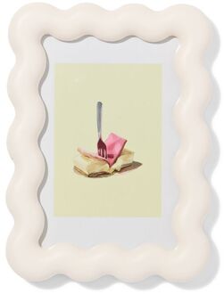 Hema Fotolijst 10x15cm hout golf (wit)