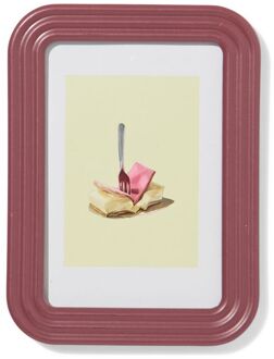 Hema Fotolijst 10x15cm hout ribbelrand (bordeauxrood)